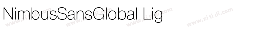 NimbusSansGlobal Lig字体转换